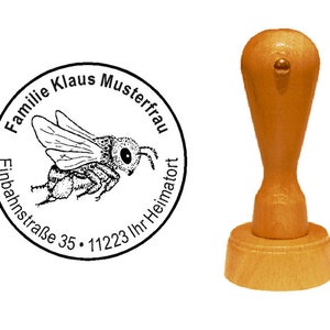 Stamp Wooden Stamp Bee Wasp 2