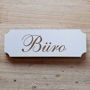 Self-adhesive deco sign office