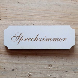 Self-adhesive deco sign talk room