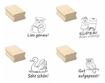 Stempel Lehrerstempel « Set 4 » Schule Lehrer