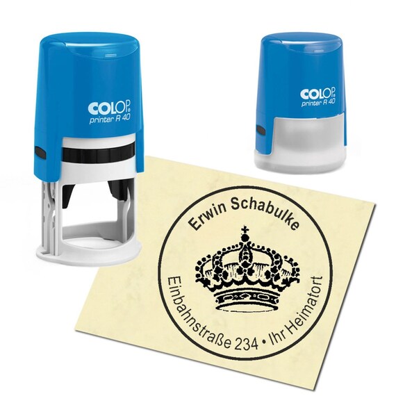 Personalised Crown Monogram Wax Seal Stamp 