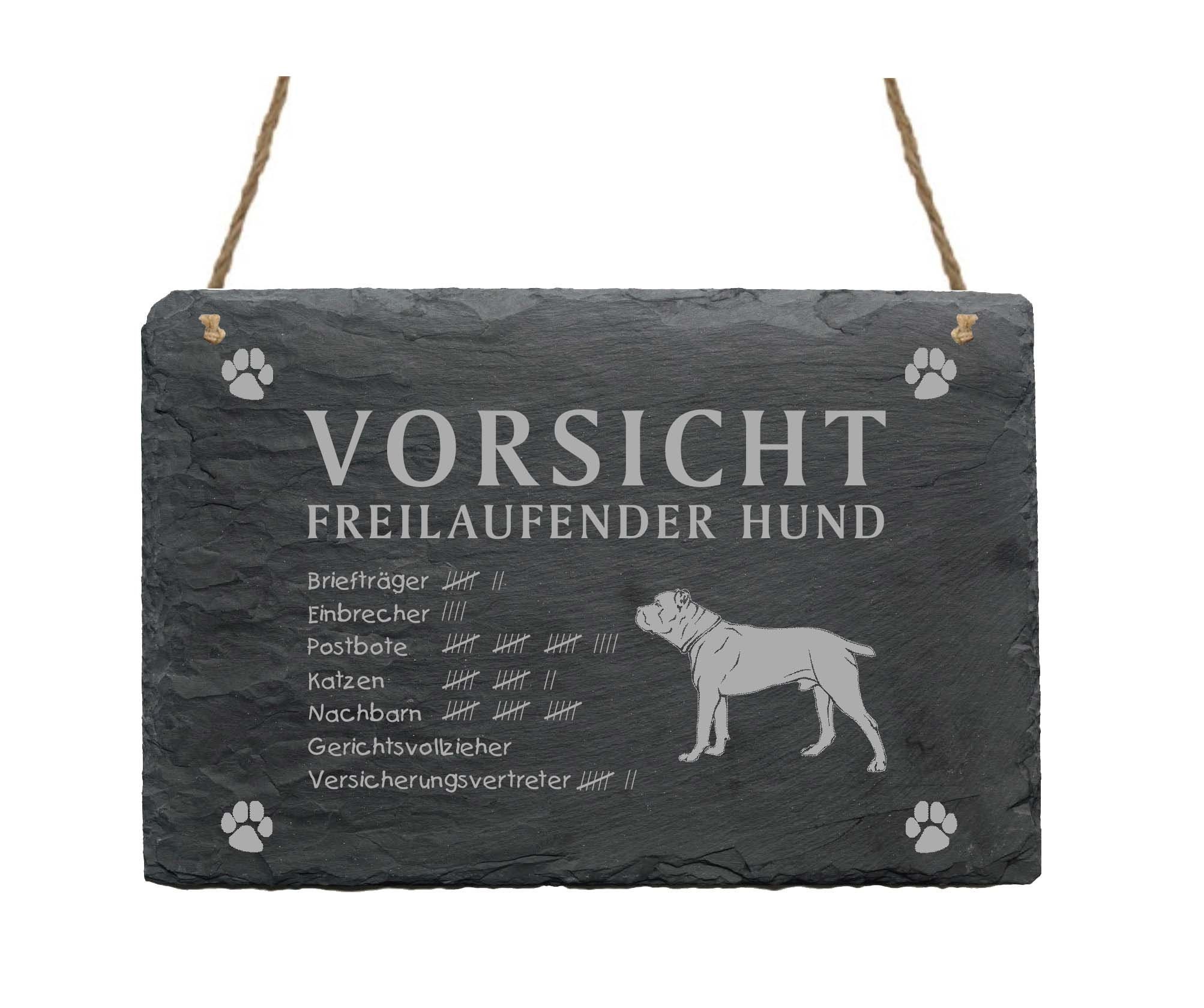 Schild Name Namensschild Hund Schiefer Türschild « CANE CORSO ITALIANO » pers Schild Name Namensschild Hund Schiefer Türschild « CANE CORSO ITALIANO » pers