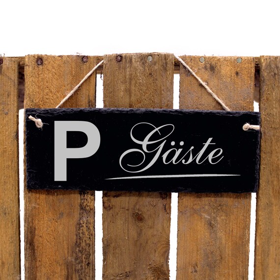 Schiefertafel Schild „VORSICHT HUNDE“ – 22 X 8 Cm, Wetterfeste Lasergravur, Mit Aufhänge-Bohrungen