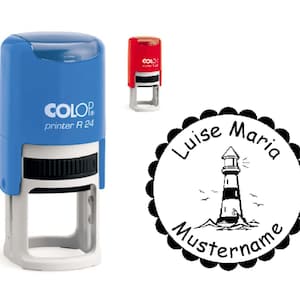 Francobollo Francobollo Bambino "LEUCHTTURM" con nome personale regalo scuola scuola inizio scuola bambini maritim