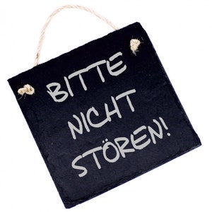 PLEASE DO NOT DISTURB sign slate board engraved door sign decorative sign - 11 x 11 cm - office office sign practice