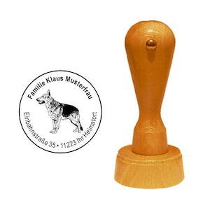 Stamp Wood Stamp Dog Shepherd