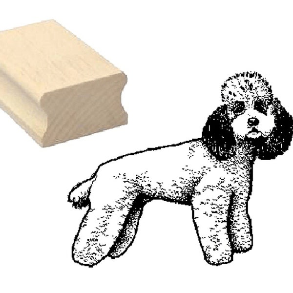 Stamps ' PUDEL » Motif Stamp Wood Stamp Scrapbooking Embossing Crafting Stamping Gift Dog Dogs Dog Friends Pet Poodle