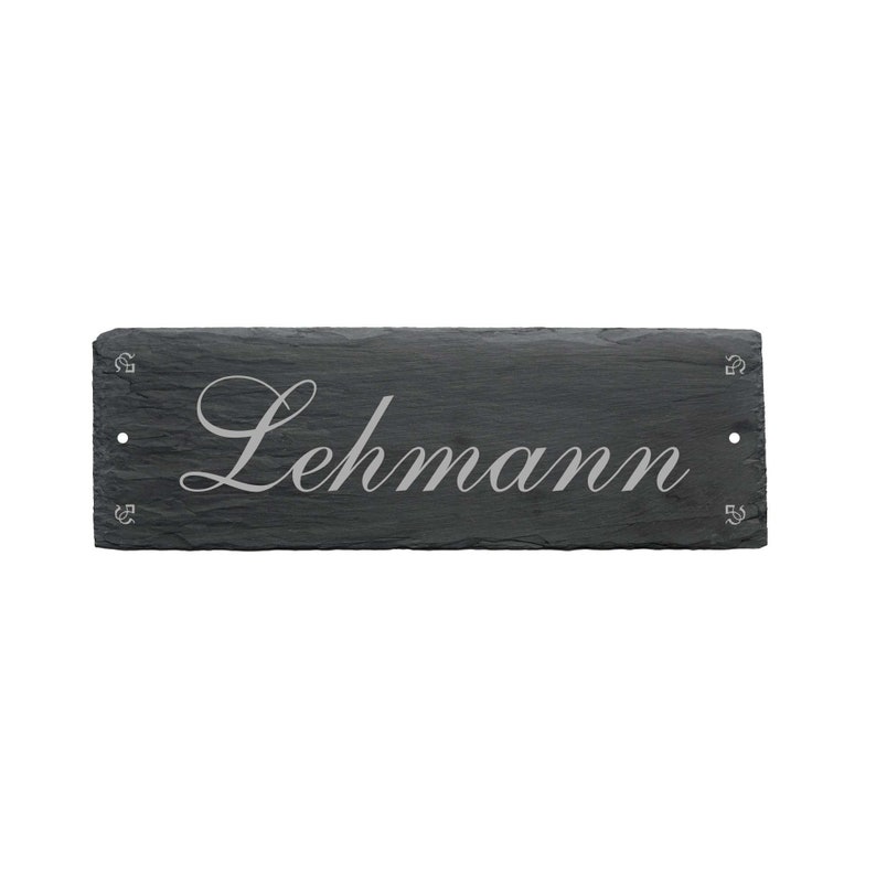 Schiefertafel Schild LEHMANN Bild 1