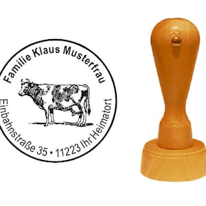 Stamp Wooden Stamps &quot; KUH OCHSE BULLE &quot;