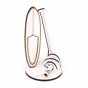 Regalo de dinero para remar de pie - remo de pie incl. nombre - Signo de SUP para regalo de tabla de vales de dinero - idea de regalo cumpleaños Navidad