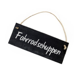 Slate table » FAHRRADSCHUPPEN » 22x8 shield weatherproof door sign garden sign gift garden bike shed garage carport bicycles