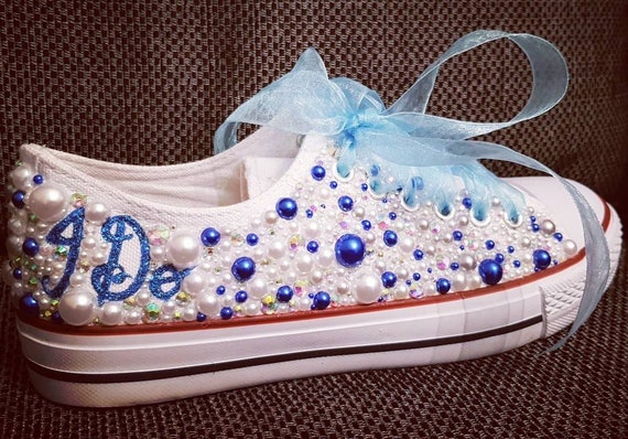 blue wedding sneakers