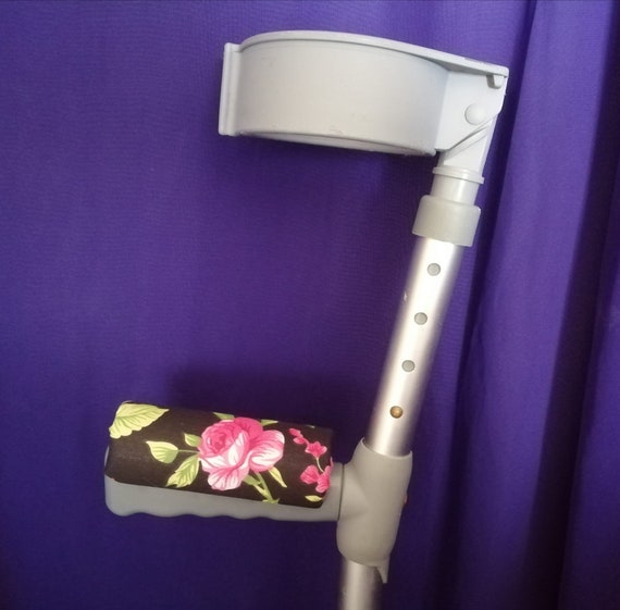 BLACK ROSES Padded Crutch Handle Covers Adult/child Sizes Etsy