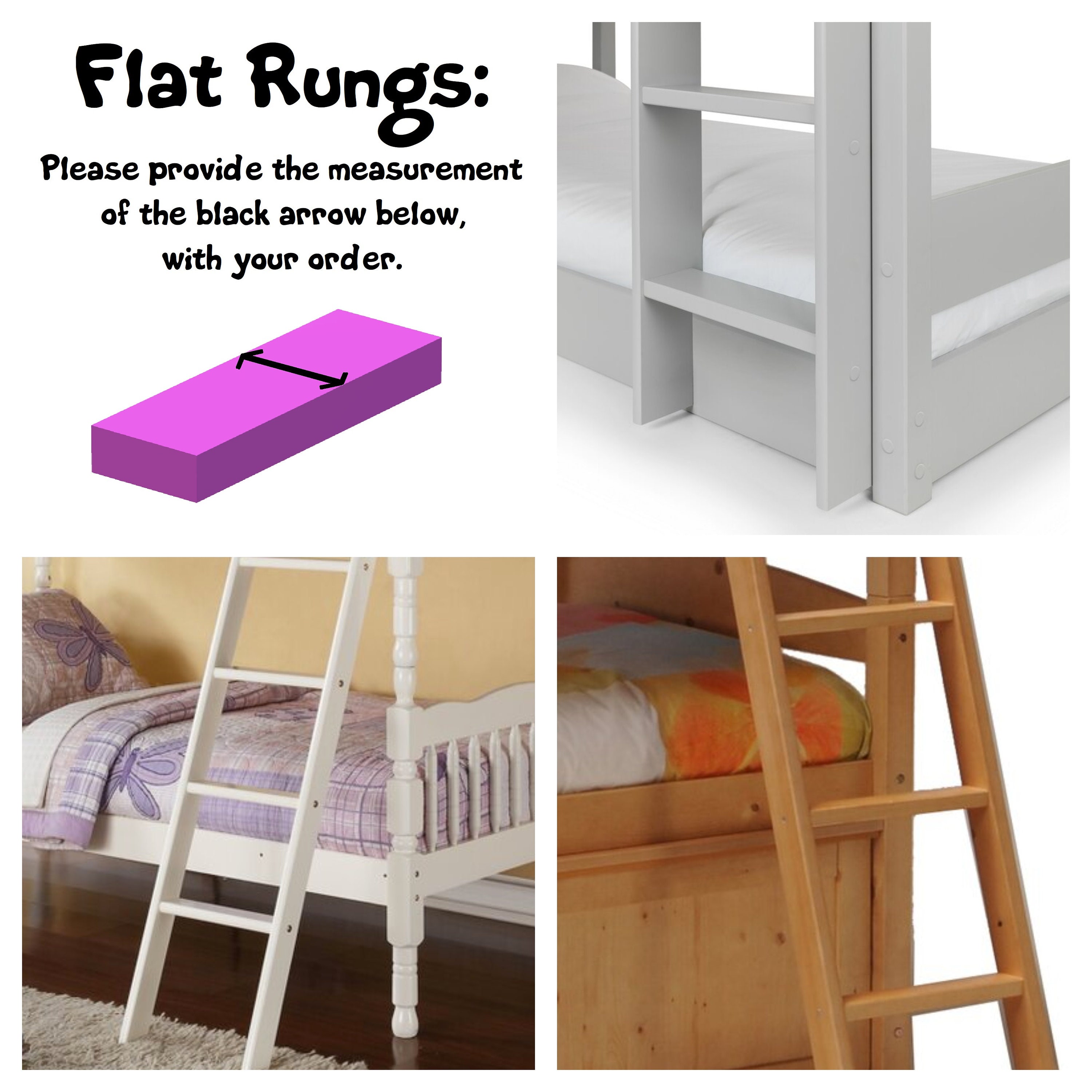 PLAIN GREY RUNGEEZE™ Padded Bunk Bed Ladder Rung Covers. Etsy