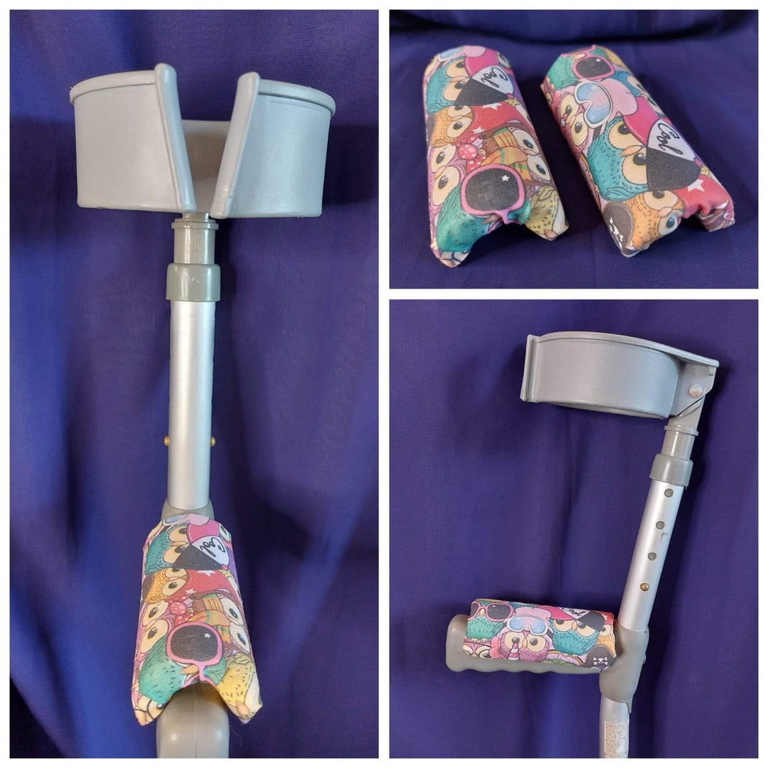 OWLS Padded Crutch Handle Covers Adult/child Sizes Available Etsy