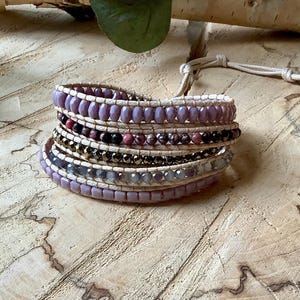 Beaded gemstone wrap Bracelet, Gemstone Chakra bracelet, popular best selling wrap beaded bracelet
