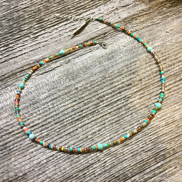 dainty waterproof seed bead anklet and bracelet, tiny bead bracelet, dainty bead bracelet and anklet, turquoise bracelet, bead anklet