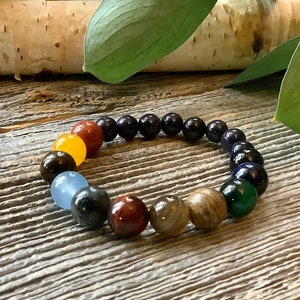 Solar System Bracelet, beaded Bracelet, galaxy Bracelet, karma bracelet, universe bracelet, planet Bracelet, healing Bracelet, Boho Bracelet