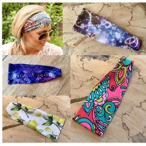 Buy 2 get 3, Yoga headband, Boho Paisley Yoga Headband, popular headband, Wide Spandex Workout Headband