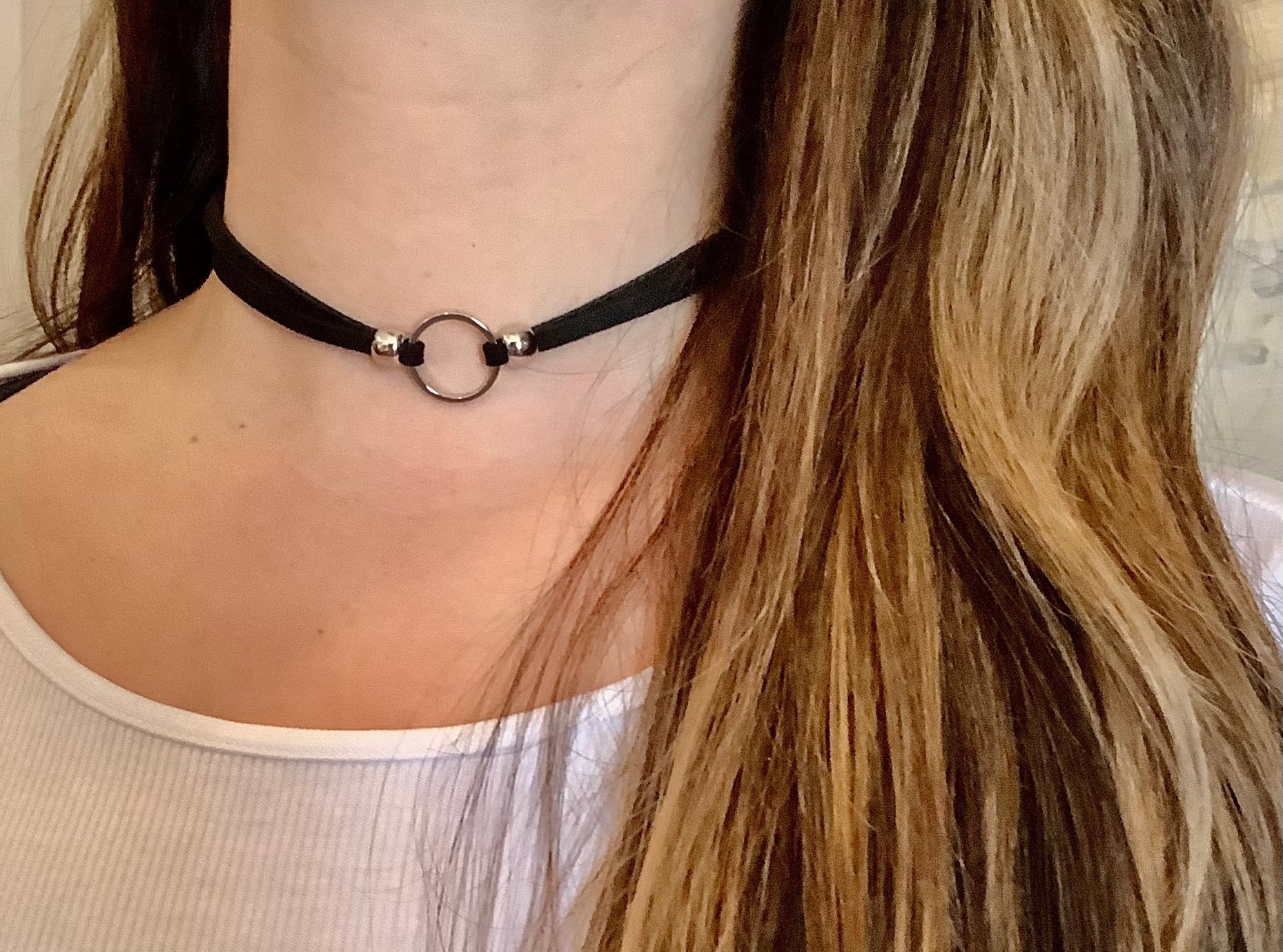 Suede choker Etsy España