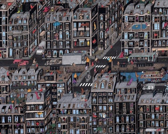 Parisian Neighbourhood / Giclee Print