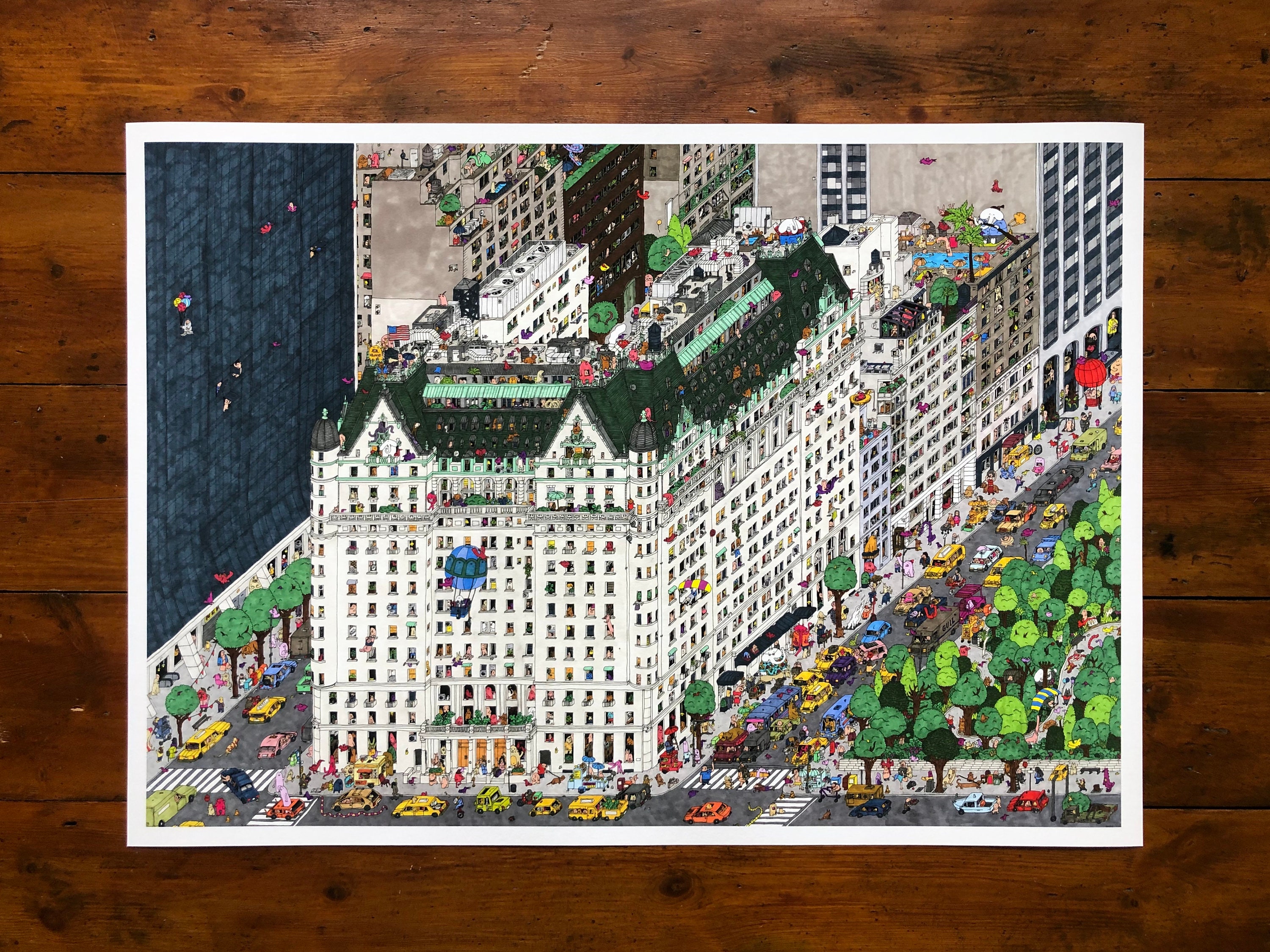 The New York Plaza Hotel / Giclee Print