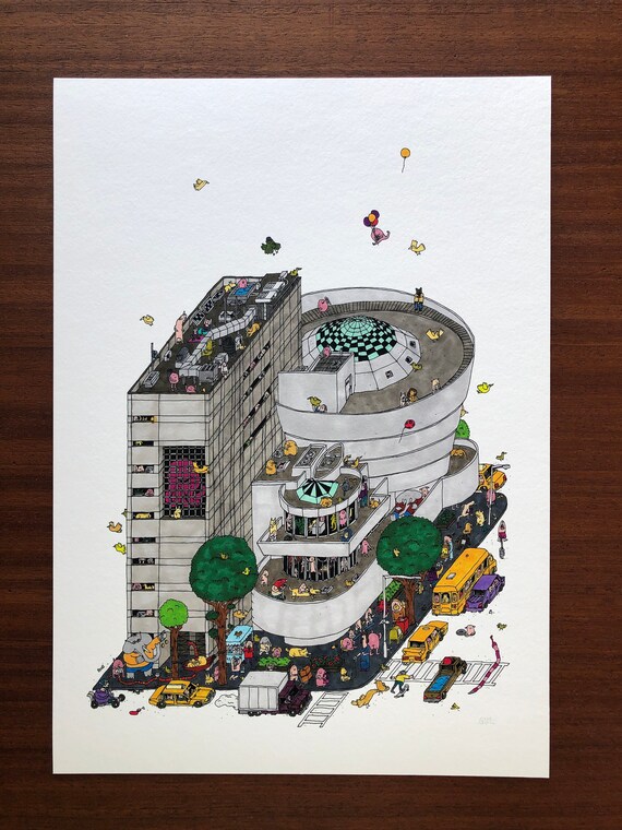 Guggenheim Museum NYC / Giclee Print - Etsy