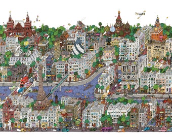 Multi City / Giclee Print