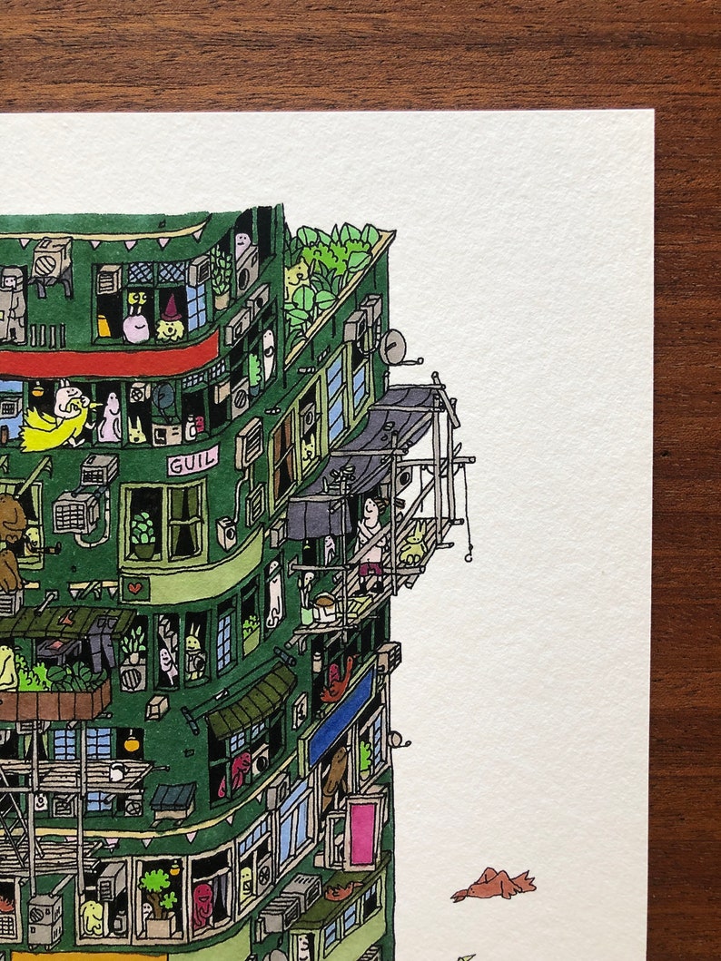 Corner House HK / Giclee Print Etsy