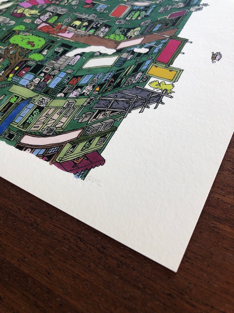 Corner House HK / Giclee Print Etsy