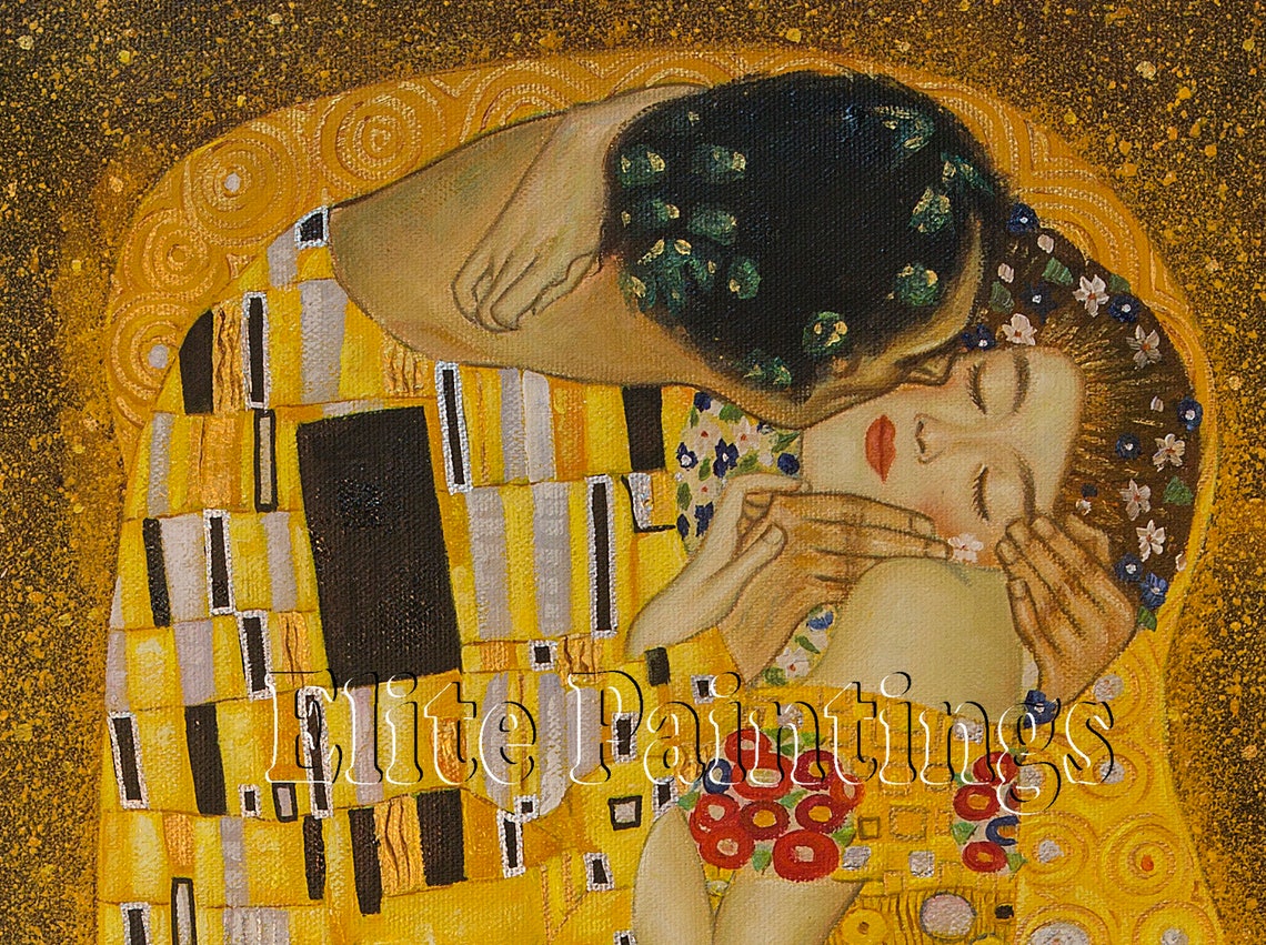 Gustav Klimt The Kiss 100 handmade oil on canvas painting