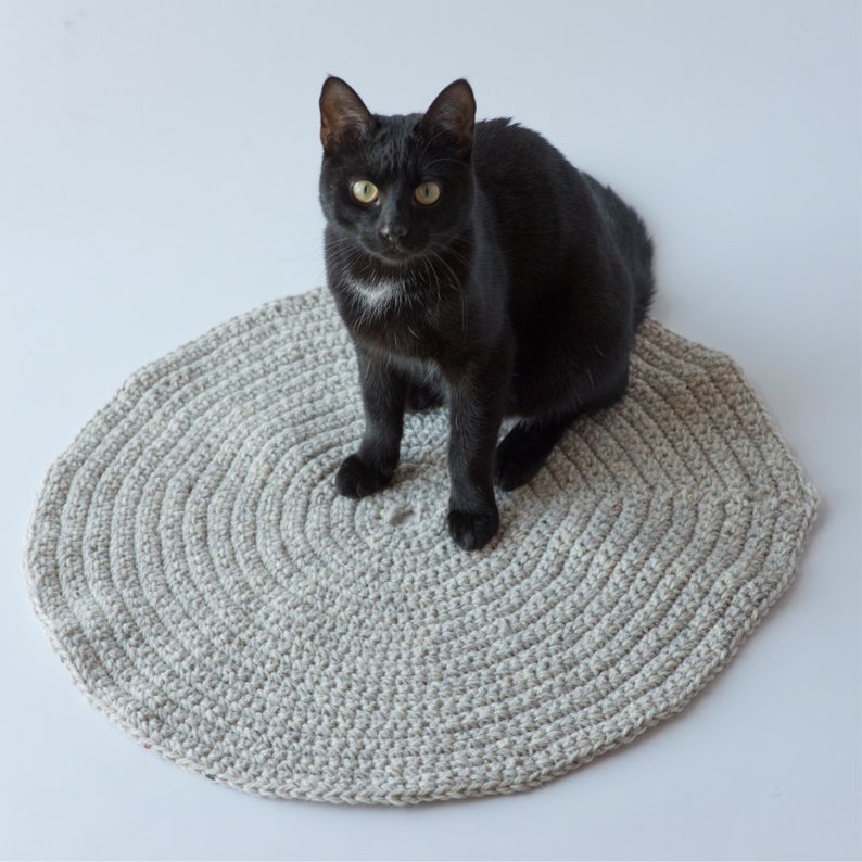Cat Wool Mat Soft Rug natural Wool Yarn Cat Bed Cat Etsy