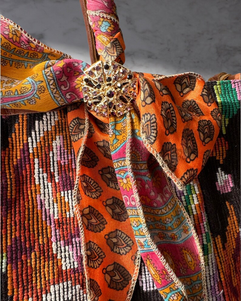 Saffron Roses Heirloom Collection XL Sandia Bag With Soft Etsy