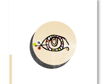 Curiosity 5"x5" Square Print| Vision | Light, Intuition, Third eye, Protection | Wall Decor | Thoughtful Spiritual Positive Colorful Fun
