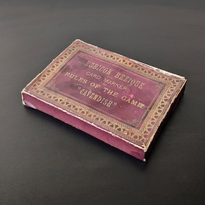 Juego de cartas Rubicon Bezique antiguo de De La Rue, edición de 1890
