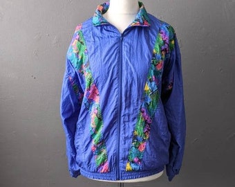 90er Jahre Etirel Shellsuit Jacke, Festival Rave Trainingsanzug Top, Größe groß