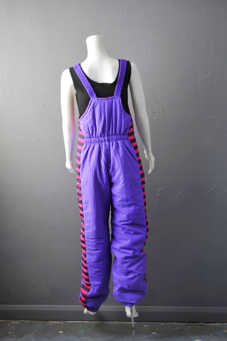 Winter Sports Vintage Ski Salopettes Snow Suit Trousers Snowboarding Dungarees Size Medium