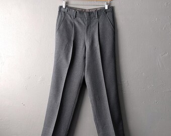 90s Mens Smart Trousers, Adjustable Waistband, Size Small 28 30 Waist