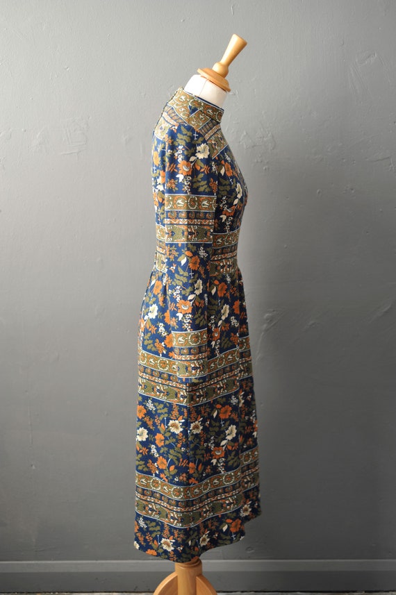 60s Horrockses Midi Dress with Arts and Crafts St… - image 6