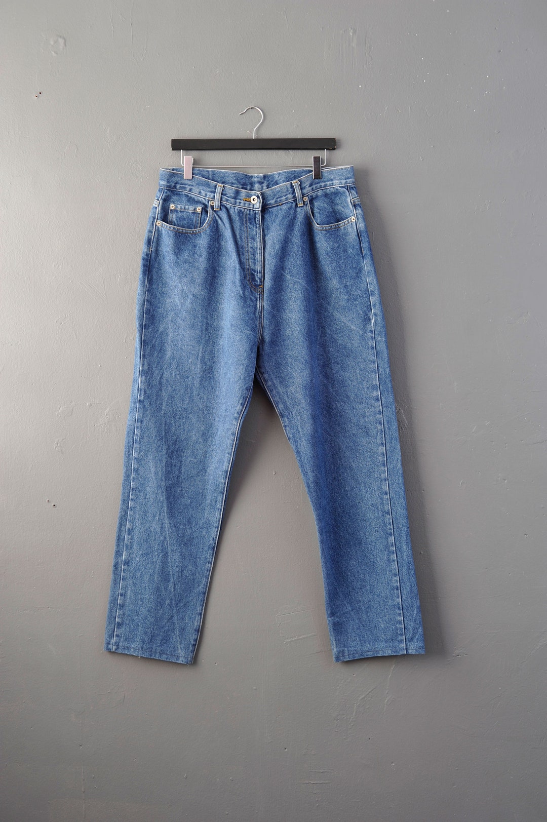 80s Stonewash High Waist Mum Jeans Curvy Vintage Denim Plus - Etsy UK