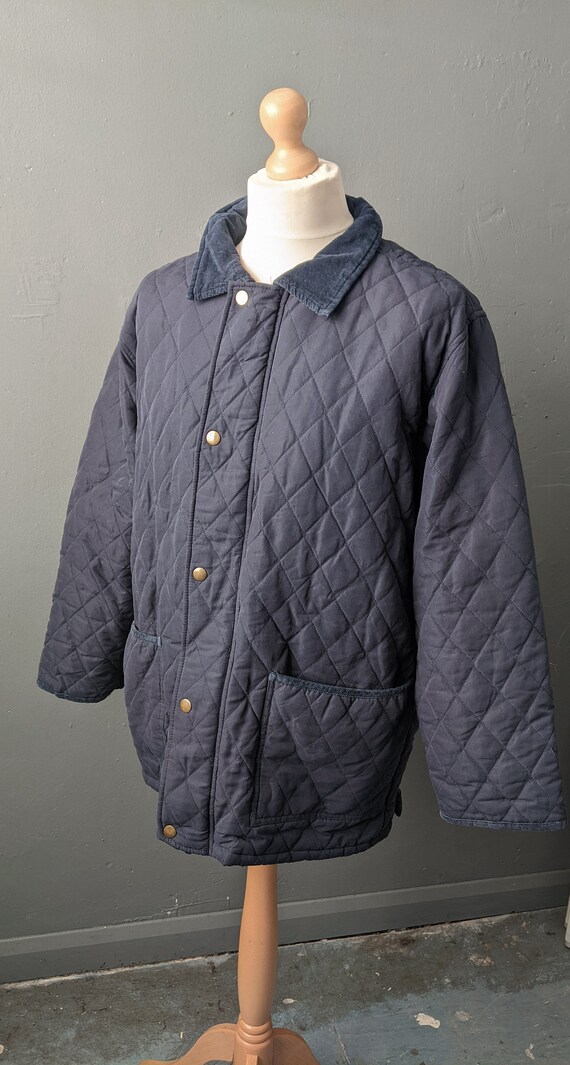 90s Quilted Liner Coat by Hopkins, Diamond Padded Jac… Gem
