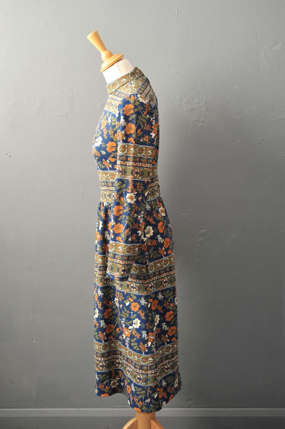 60s Horrockses Midi Dress with Arts and Crafts St… - image 4