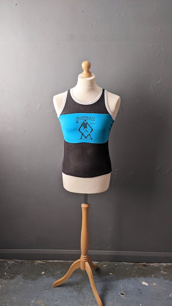 80s fishnet top