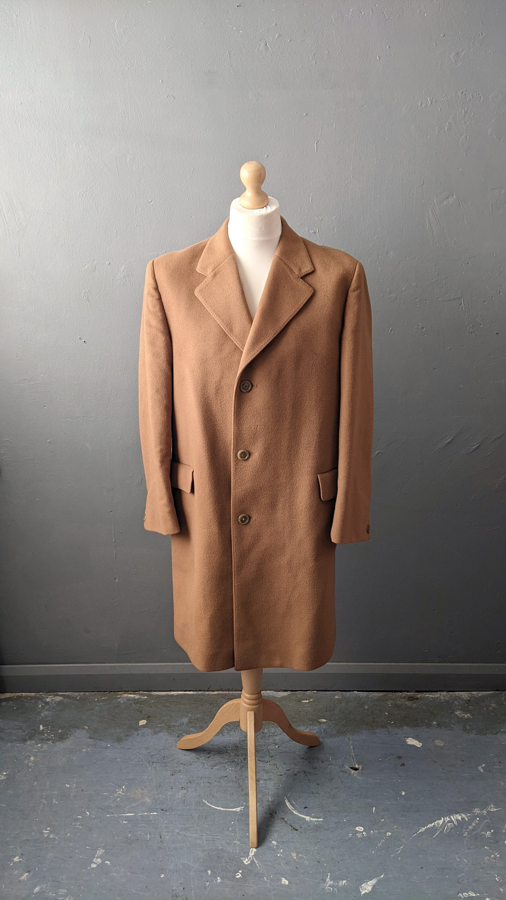60s Crombie Wool Coat by Hepton Size Large - Etsy