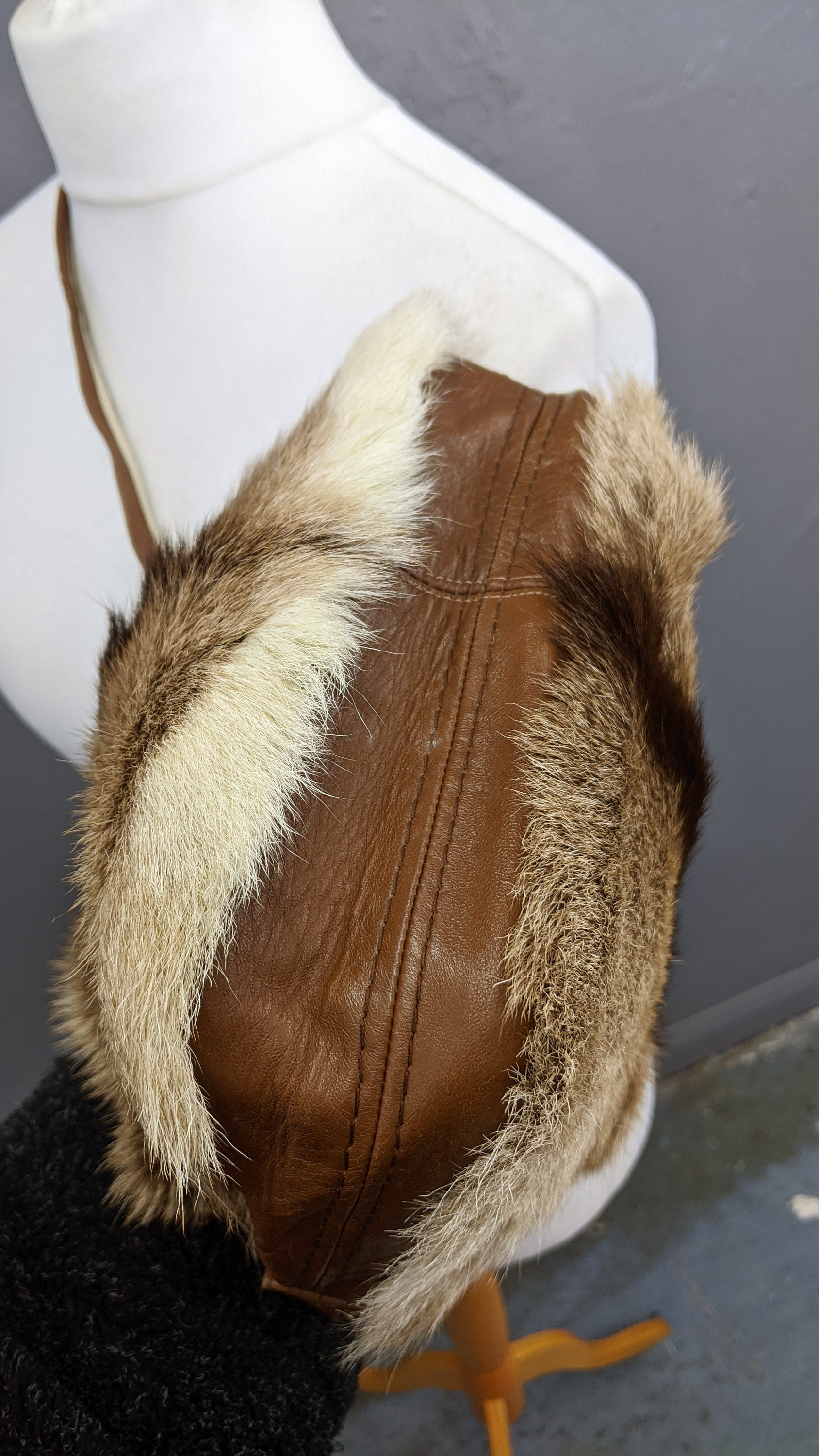 1970s Char Vintage Deerskin Handmade Bag main image 1
