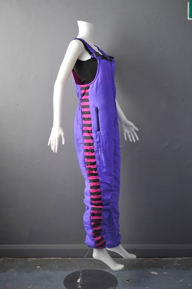 Winter Sports Vintage Ski Salopettes Snow Suit Trousers Snowboarding Dungarees Size Medium