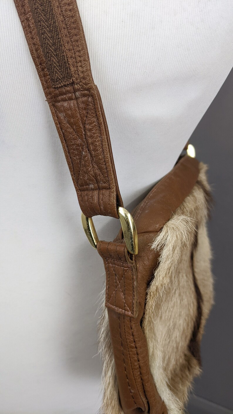 1970s Char Vintage Deerskin Handmade Bag