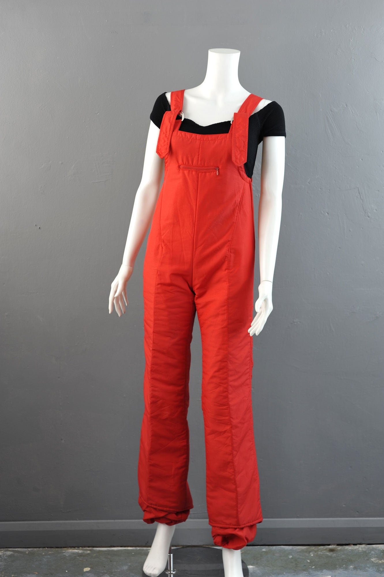 Image of S Snow Salopettes, Vintage Ski Wear, Winter Sports Trousers, Size Small