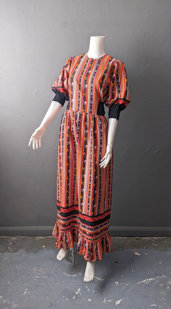 peasant style maxi dress