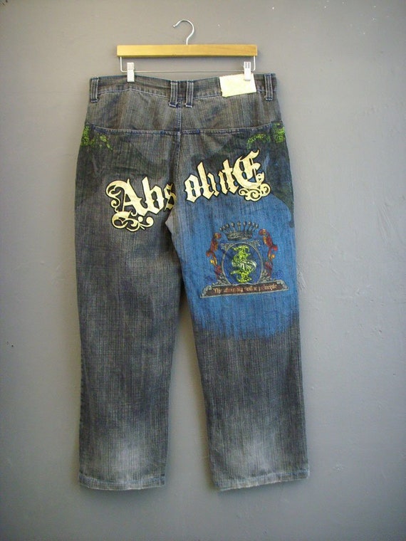 raw blue denim jeans
